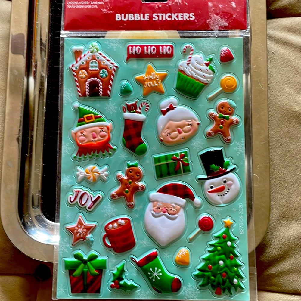 Bubble Stickers 8.5 by 11 sheet. New unopened